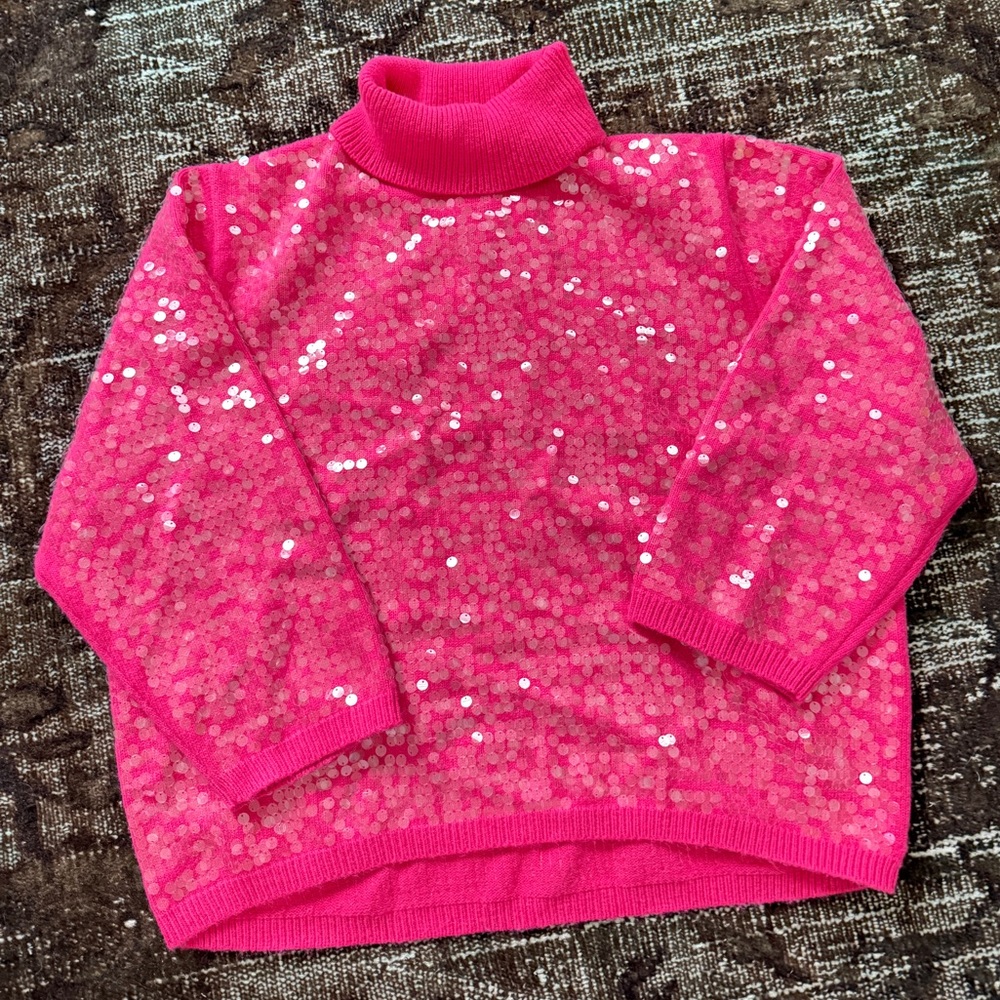 🆕 FARM Rio pink sequin sweater
